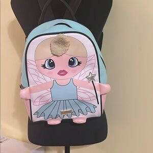 Luv Betsey Johnson Ballerina Fairy Princess Blonde Dancer Backpack